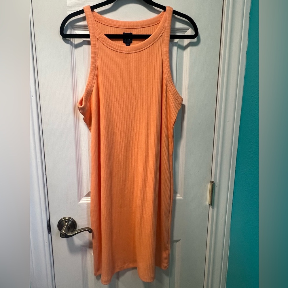 GAP Sleeveless Coral Midi Dress